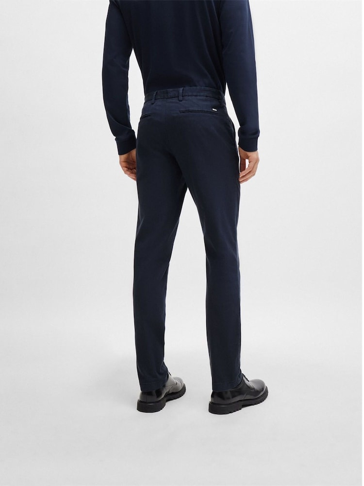 BOSS Blue Slim Fit Stretch Chinos - Image 2 of 6