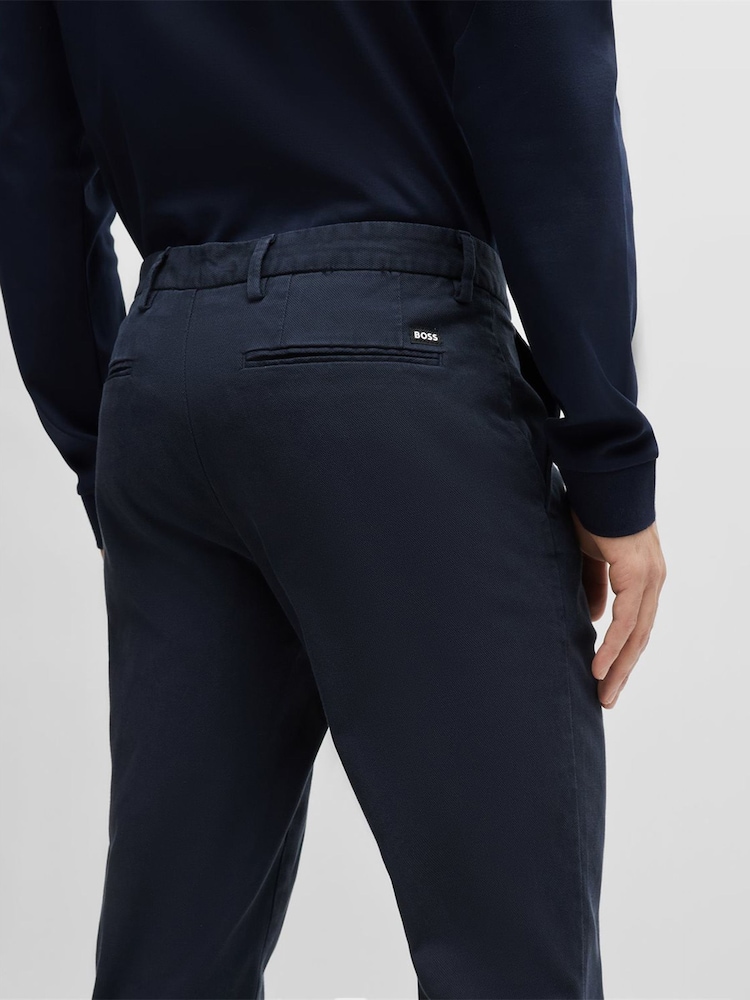BOSS Blue Slim Fit Stretch Chinos - Image 4 of 6