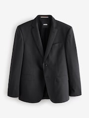 BOSS Grey Slim-Fit Wool Suit Jacket - Image 4 of 4
