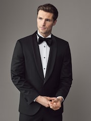 BOSS Black Regular Fit Wool Tuxedo Jacket - Image 1 of 4