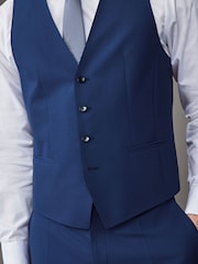 BOSS Blue Slim-Fit Wool Waistcoat - Image 3 of 5