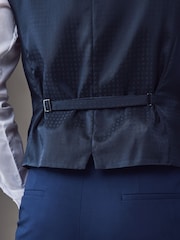 BOSS Blue Slim-Fit Wool Waistcoat - Image 4 of 5