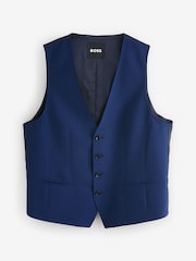 BOSS Blue Slim-Fit Wool Waistcoat - Image 5 of 5