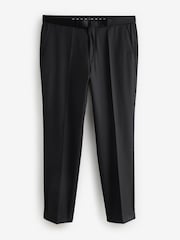 Zwart - BOSS Regular Fit Wool Trousers - Image 4 of 4