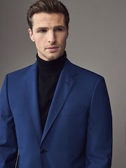 BOSS Blue Regular Fit Cotton Suit Jacket - Image 3 of 4