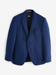BOSS Blue Regular Fit Cotton Suit Jacket - Image 4 of 4
