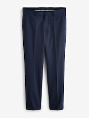 BOSS Blue Navy Regular Fit Wool Trousers - Image 4 of 4