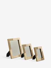 Neutral Carved Global Wooden Photo Frame - Image 1 of 2