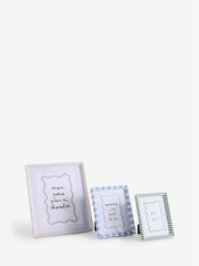 Set of 3 Stripe Pattern Photo Frames - Bild 1 von 2