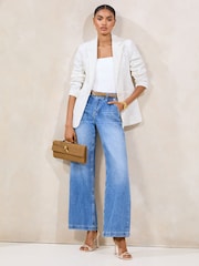 Lipsy White Lace Relaxed Blazer - Image 5 of 5