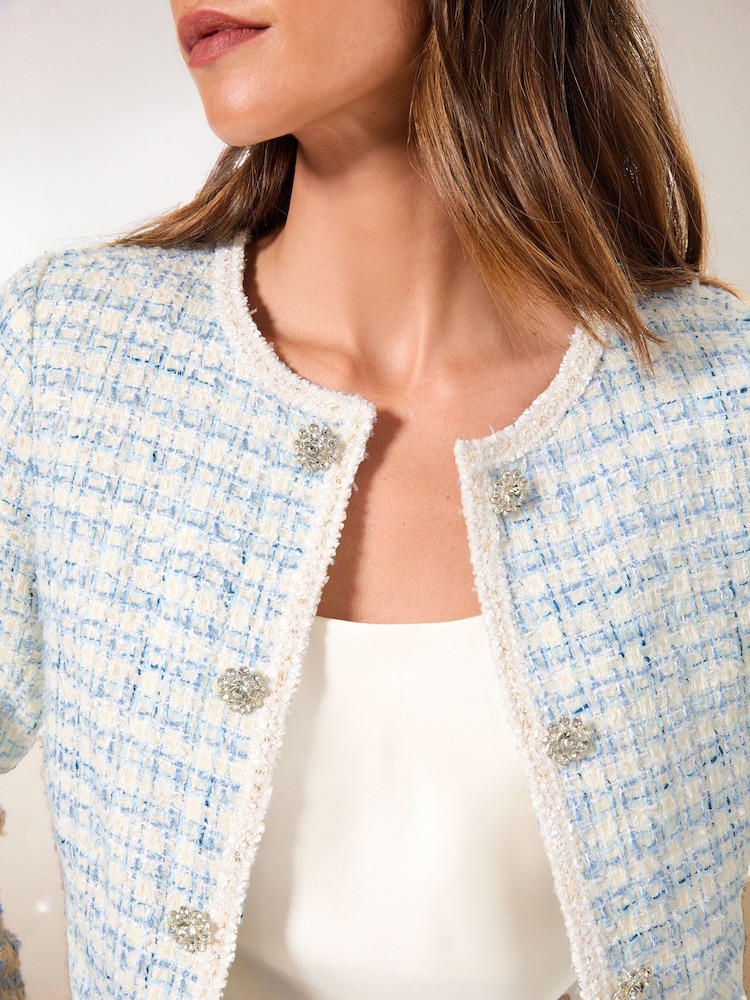 Lipsy Kurz geschnittener Bouclé-Blazer - Bild 2 von 5 Lipsy Kurz geschnittener Bouclé-Blazer - Bild 2 von 5