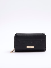 River Island Black Embossed Quilted Purse - Image 1 of 4