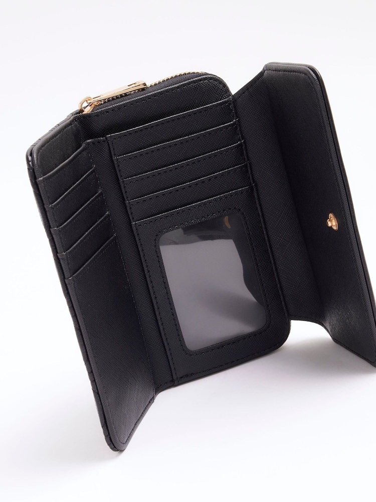 River Island Black Embossed Quilted Purse - Image 4 of 4
