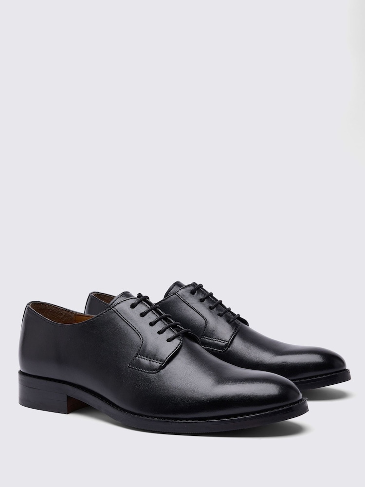 MOSS Black Cambridge Derby Shoes - Image 1 of 4