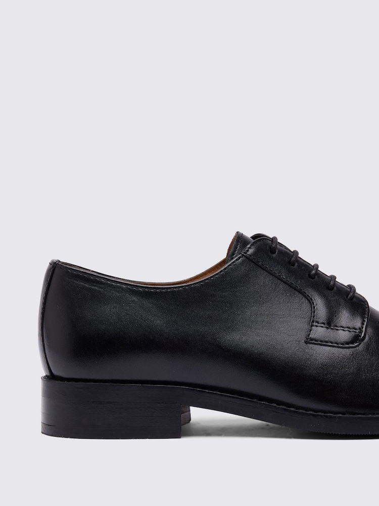 MOSS Black Cambridge Derby Shoes - Image 4 of 4