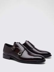MOSS Brown John Monkton Double Monk Shoes - Image 1 of 5