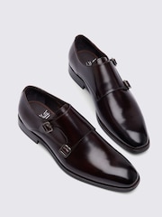 MOSS Brown John Monkton Double Monk Shoes - Image 4 of 5