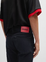 HUGO Blue Extra-Slim-Fit Stretch Denim Jeans - Image 3 of 8