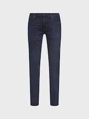 HUGO Blue Extra-Slim-Fit Stretch Denim Jeans - Image 6 of 8