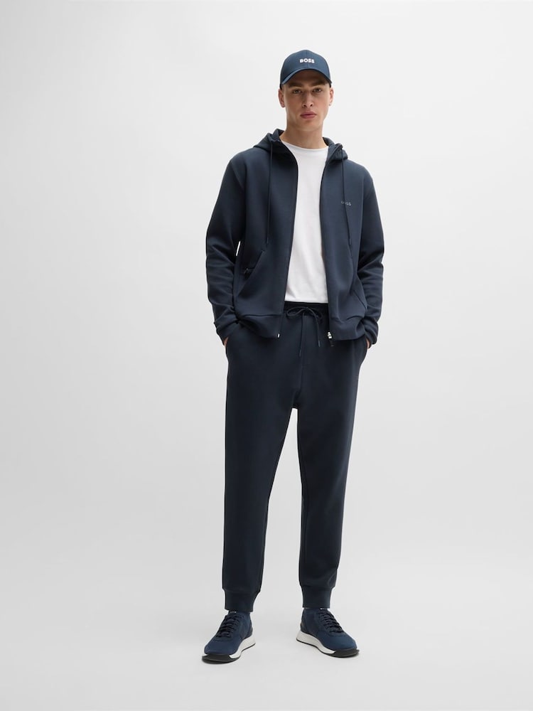 BOSS Blue Hadiko Straight Fit Stretch Tracksuit Joggers - Image 3 of 4