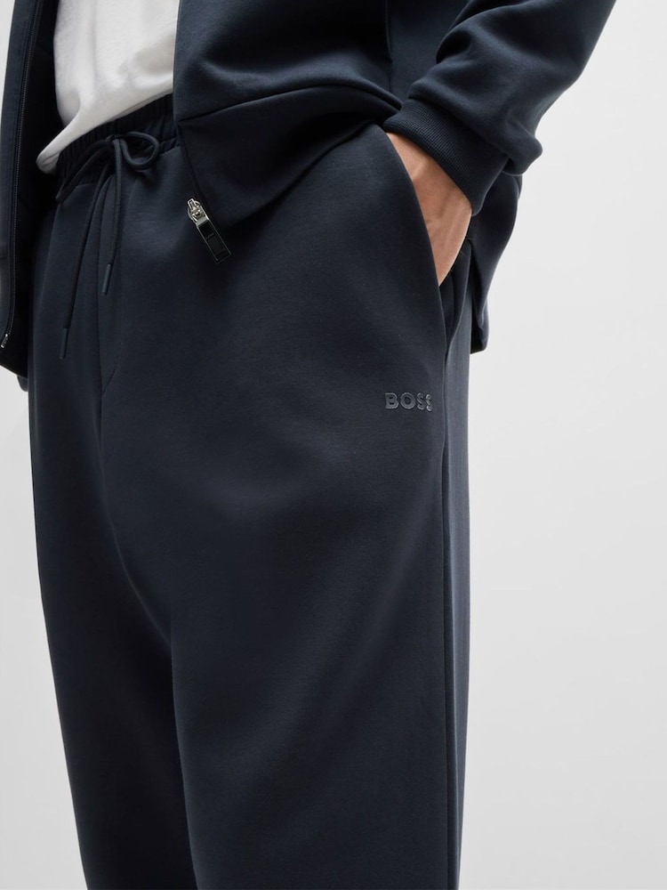 BOSS Blue Hadiko Straight Fit Stretch Tracksuit Joggers - Image 4 of 4