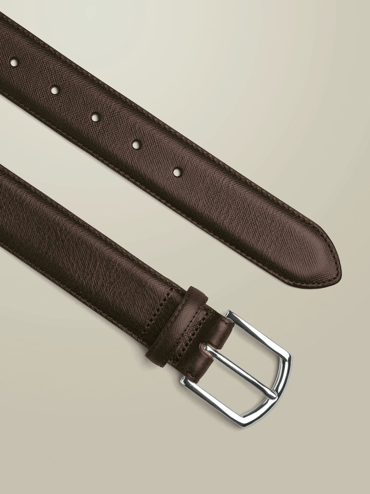 Charles Tyrwhitt Chocolate Brown Leather made in England Formal Belt - Image 1 of 2