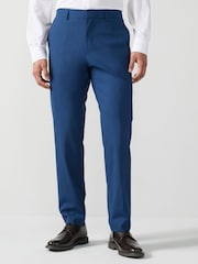 BOSS Blue Regular Fit Wool Trousers - Image 1 of 5