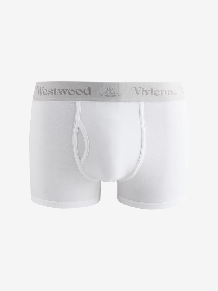 Vivienne Westwood White Boxers 3 Pack - Image 2 of 7 Vivienne Westwood White Boxers 3 Pack - Image 2 of 7