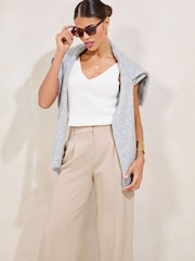 Lipsy Stone Premium Wide Leg Trousers - Image 4 of 5
