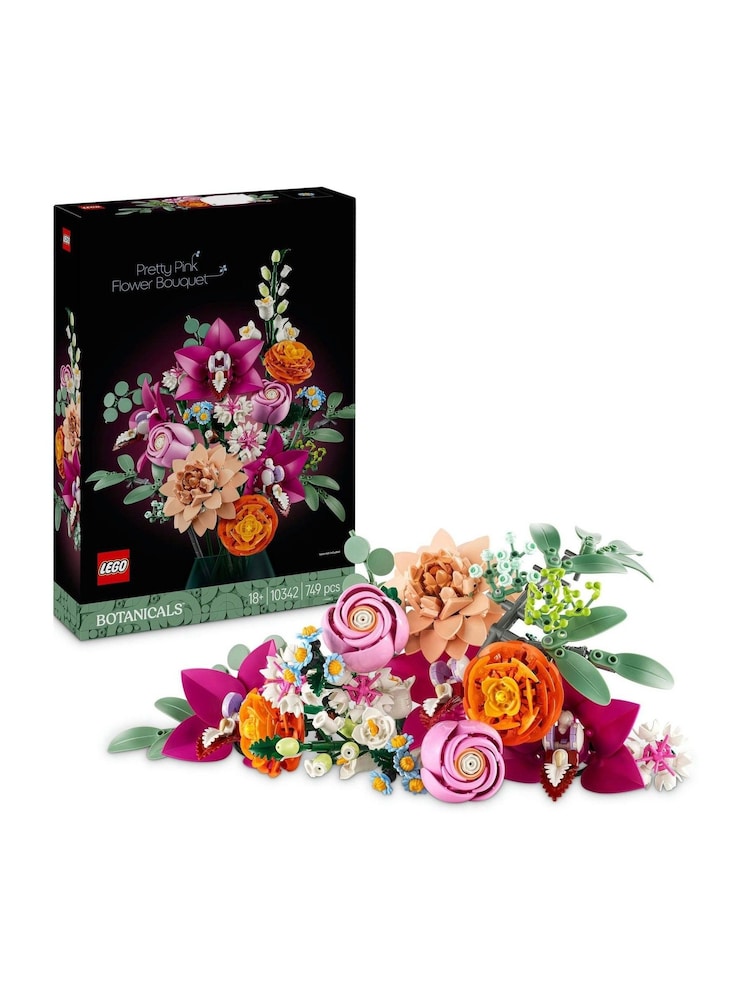 Lego Botanicals Pretty Pink Flower Bouquet Set 10342 - Image 1 of 9