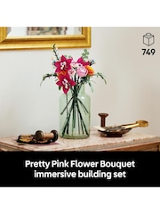 Lego Botanicals Pretty Pink Flower Bouquet Set 10342 - Image 3 of 9