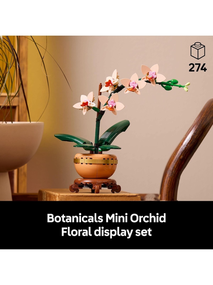 Lego Botanicals Mini Orchid Faux Plant Set 10343 - Image 3 of 9