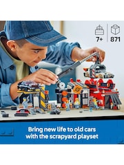 Lego City Scrapyard with Cars and Crane Toy - Image 3 of 8