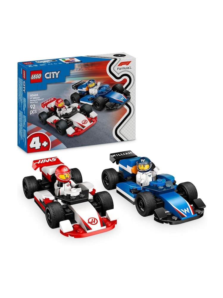 Lego City F1 Williams Racing And Haas F1 Race Cars 60464 - Image 1 of 8
