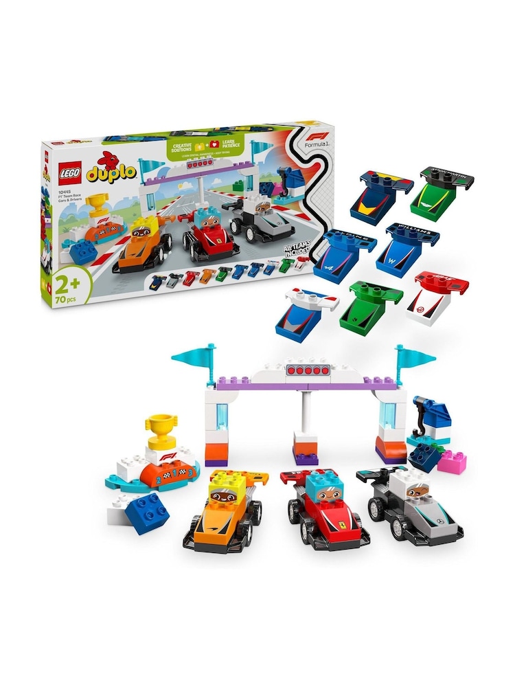 Lego DUPLO F1 Team Race Cars And Drivers Toy Set 10445 - Imagen 1 de 8 Lego DUPLO F1 Team Race Cars And Drivers Toy Set 10445 - Imagen 1 de 8