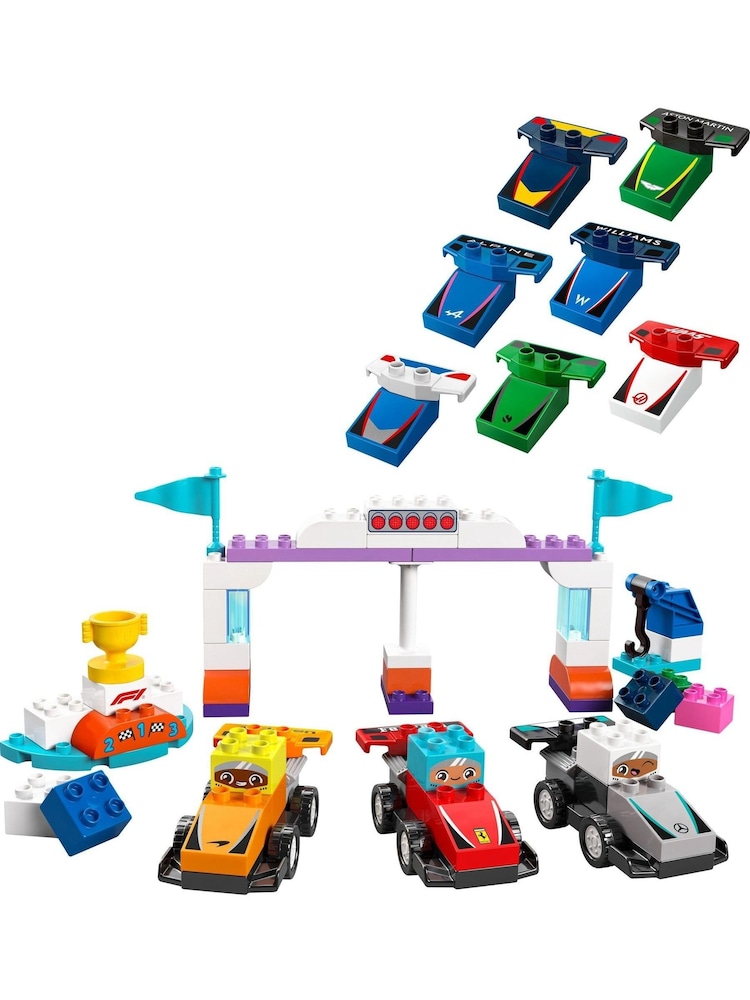 Lego DUPLO F1 Team Race Cars And Drivers Toy Set 10445 - Imagen 2 de 8 Lego DUPLO F1 Team Race Cars And Drivers Toy Set 10445 - Imagen 2 de 8