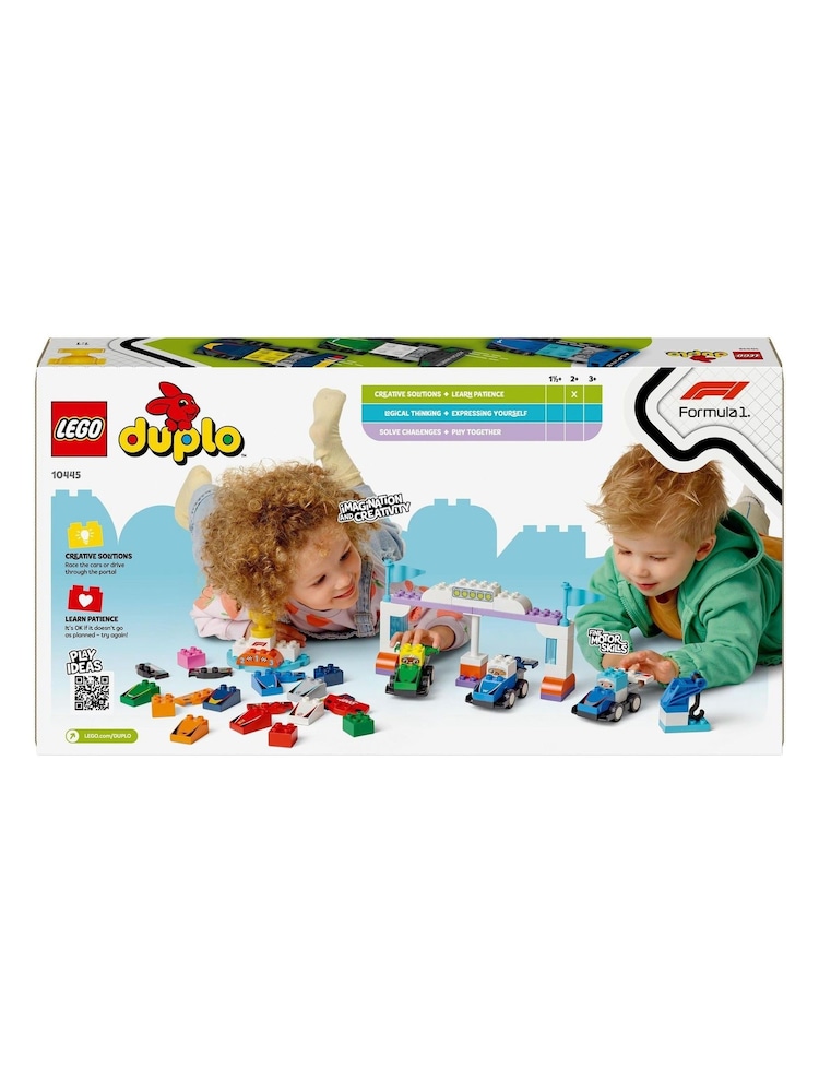 Lego DUPLO F1 Team Race Cars And Drivers Toy Set 10445 - Image 8 of 8