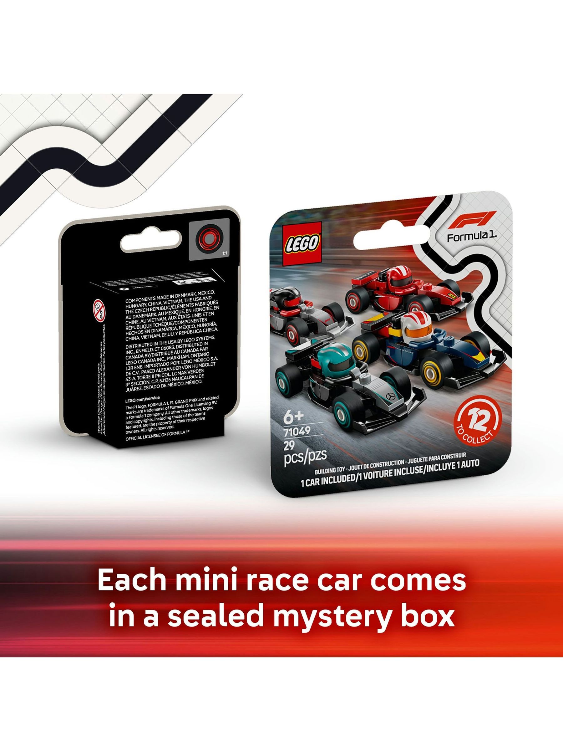 Buy LEGO F1 Collectible Race Cars Building Toy 71049 from Next Romania
