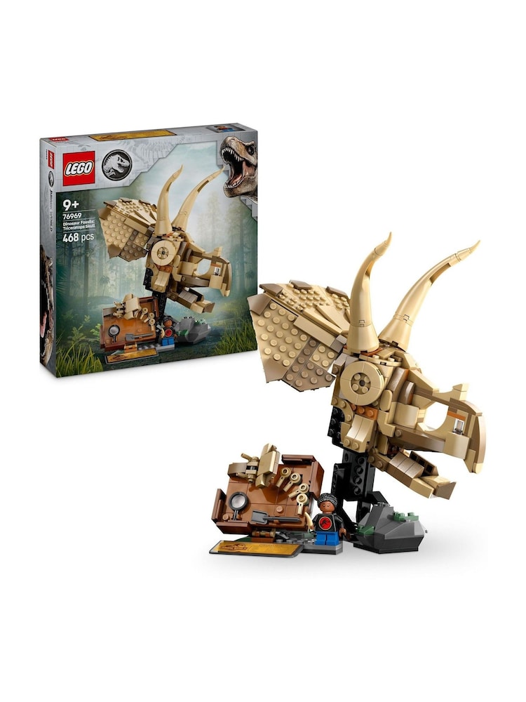 Lego Jurassic World Dinosaur Fossils Triceratops Skull 76969 - Image 1 of 8