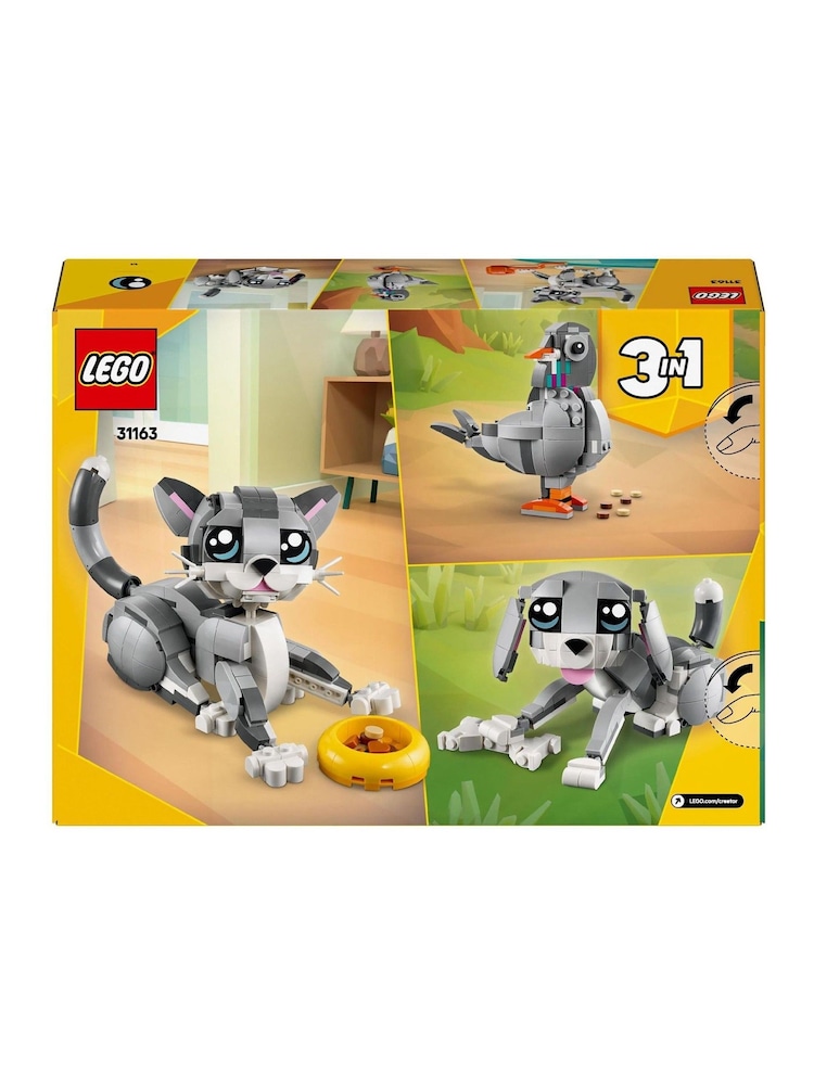 Lego Creator 3in1 Playful Cat Toy Animal Set 31163 - Image 8 of 8