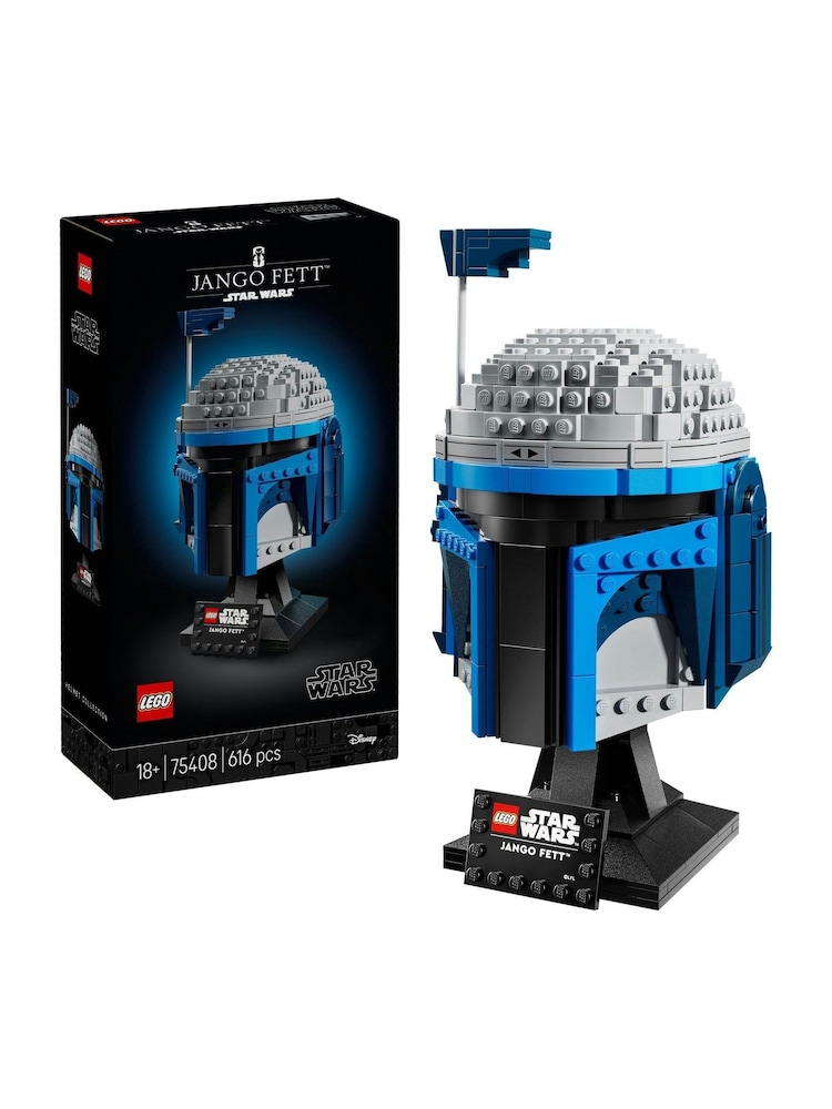 Lego Star Wars Jango Fett Helmet Set for Adults 75408 - Image 1 of 8 Lego Star Wars Jango Fett Helmet Set for Adults 75408 - Image 1 of 8