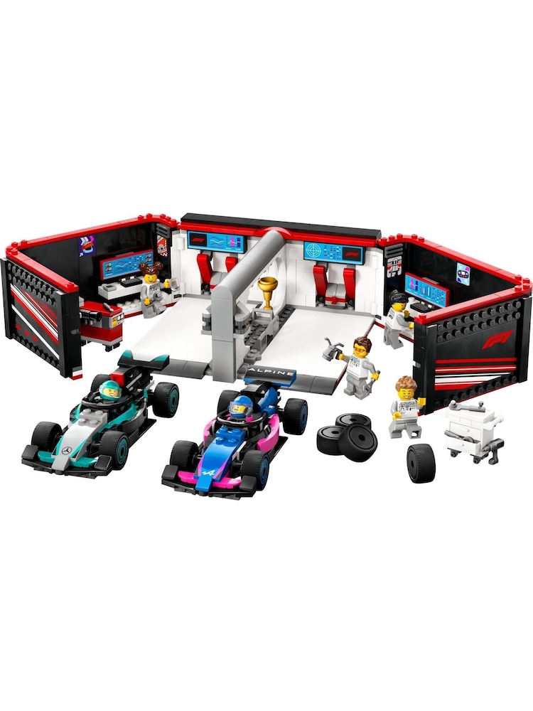 Lego City F1 Garage And Mercedes AMG And Alpine Cars 60444 - Image 1 of 2