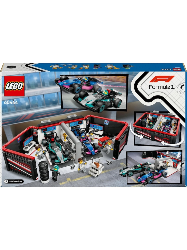Lego City F1 Garage And Mercedes AMG And Alpine Cars 60444 - Image 2 of 2
