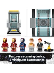 Lego Mans Marvel Iron Laboratory Hall of Armour Set - Image 6 of 8