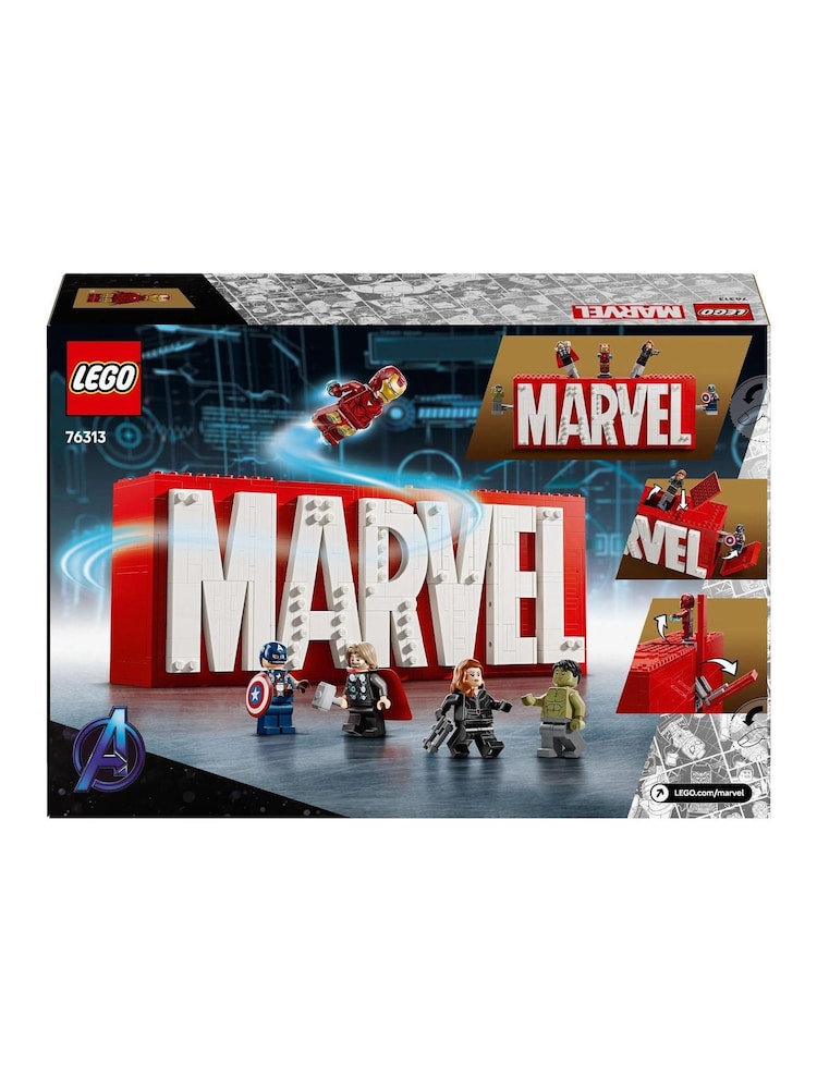 Lego Marvel Logo und Minifiguren-Set 76313 - Bild 8 von 8 Lego Marvel Logo und Minifiguren-Set 76313 - Bild 8 von 8