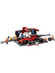Lego City F1 Pit Stop And Pit Crew with Ferrari Car 60443 - Image 2 of 8