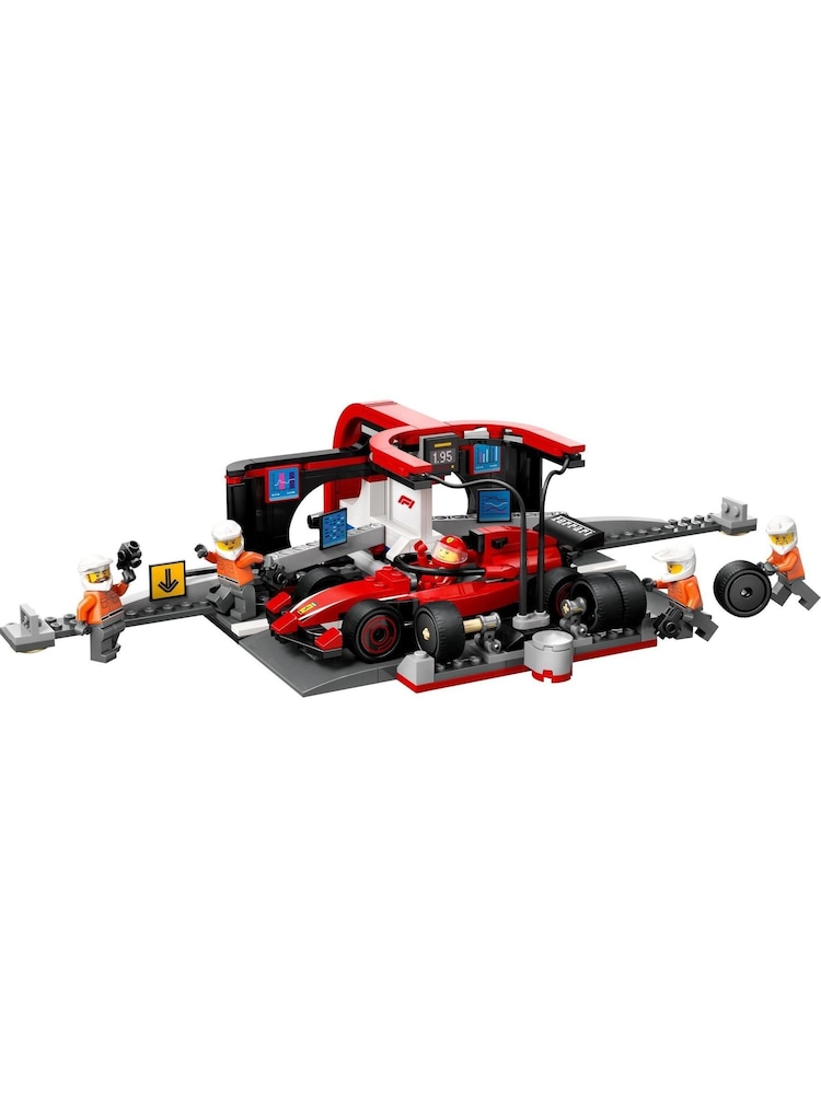 Lego City F1 Pit Stop And Pit Crew with Ferrari Car 60443 - Bild 2 von 8 Lego City F1 Pit Stop And Pit Crew with Ferrari Car 60443 - Bild 2 von 8