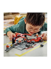 Lego City F1 Pit Stop And Pit Crew with Ferrari Car 60443 - Image 3 of 8