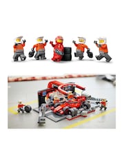 Lego City F1 Pit Stop And Pit Crew with Ferrari Car 60443 - Image 7 of 8