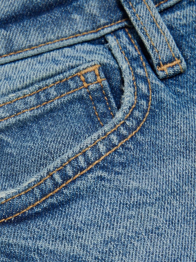 River Island Blue High Rise Slim Straight Non-Stretch Jeans - Image 5 of 5